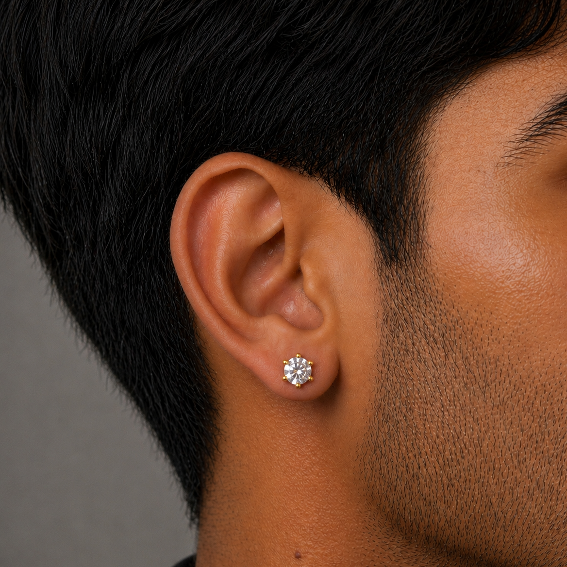 Diamond Stud Earring - 7 MM