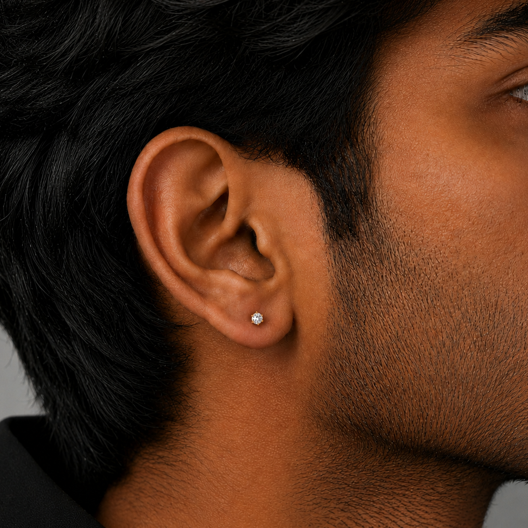 Diamond Stud Earring - 3 MM