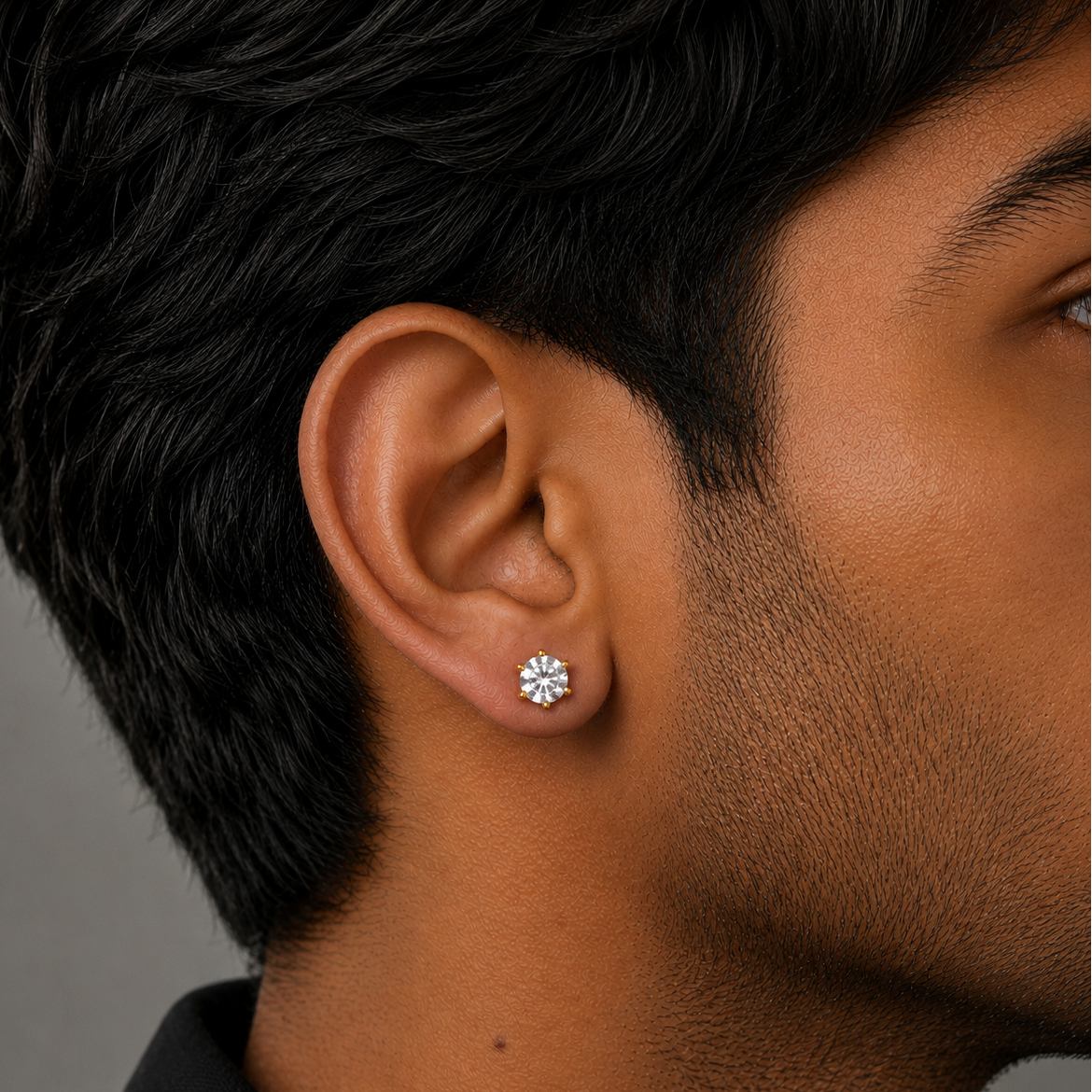 Diamond Stud Earring - 6 MM