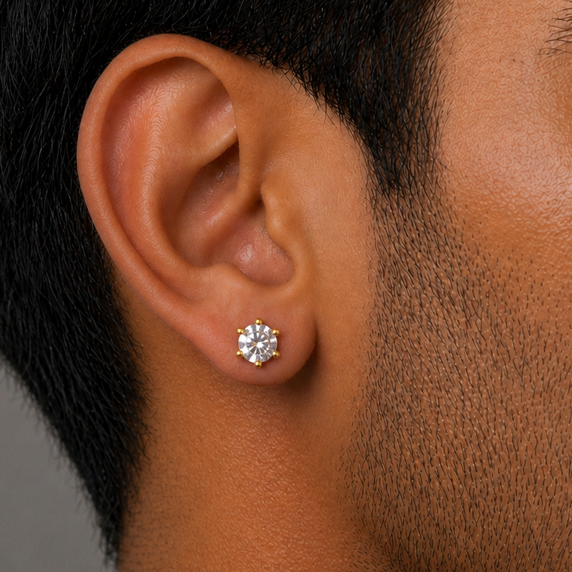 Diamond Stud Earring - 7 MM