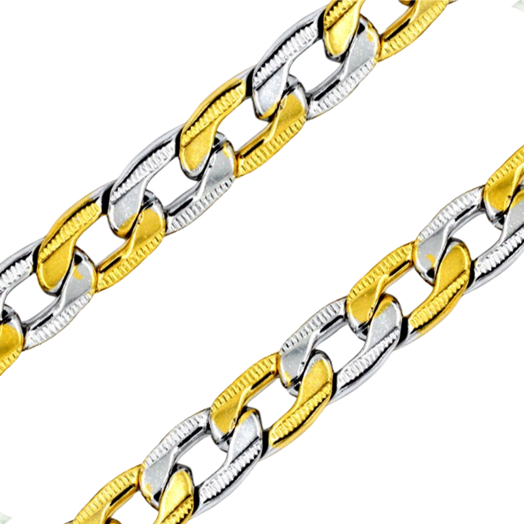 Edge Link Chain - Dual Tone