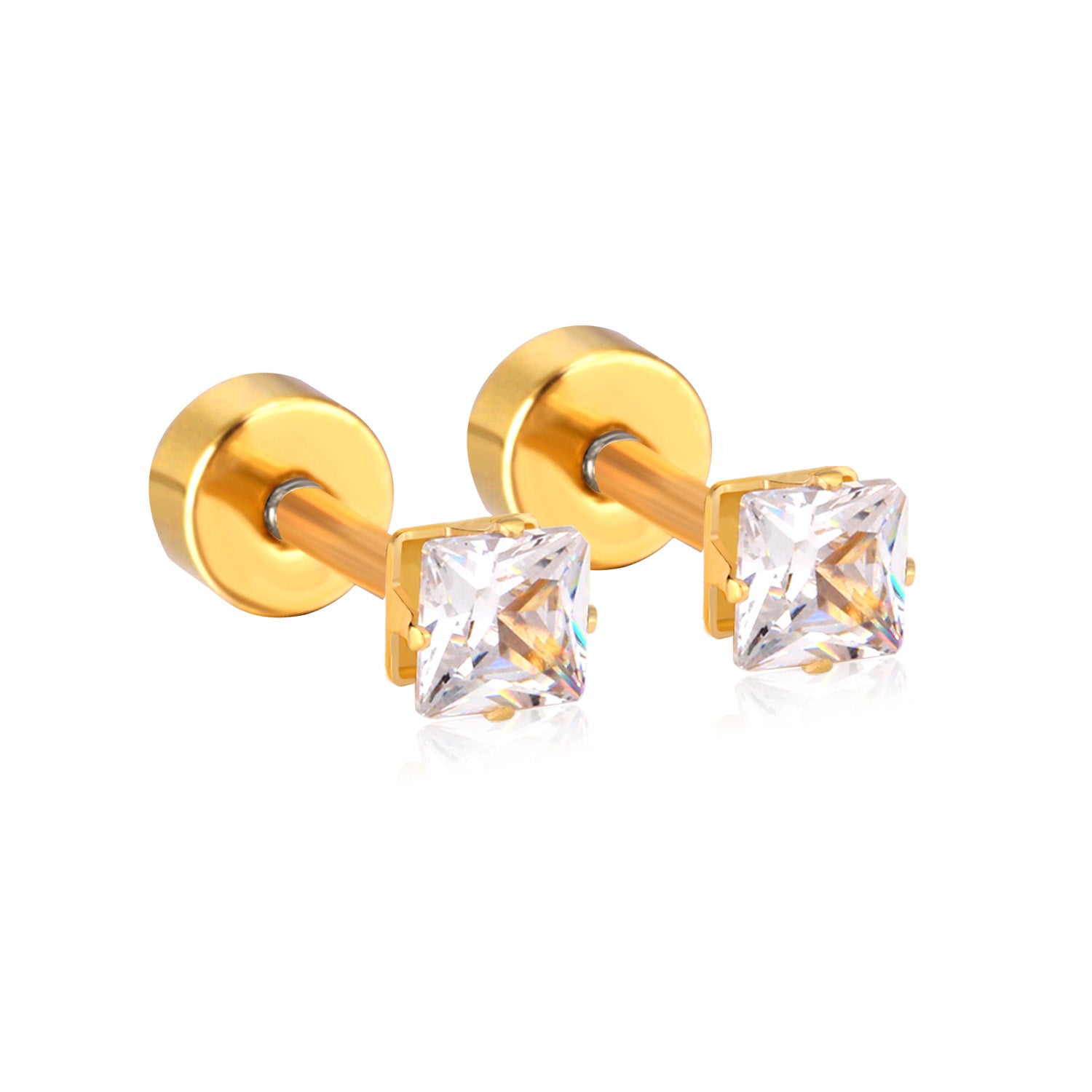 Icon Stud Earring - 3 MM