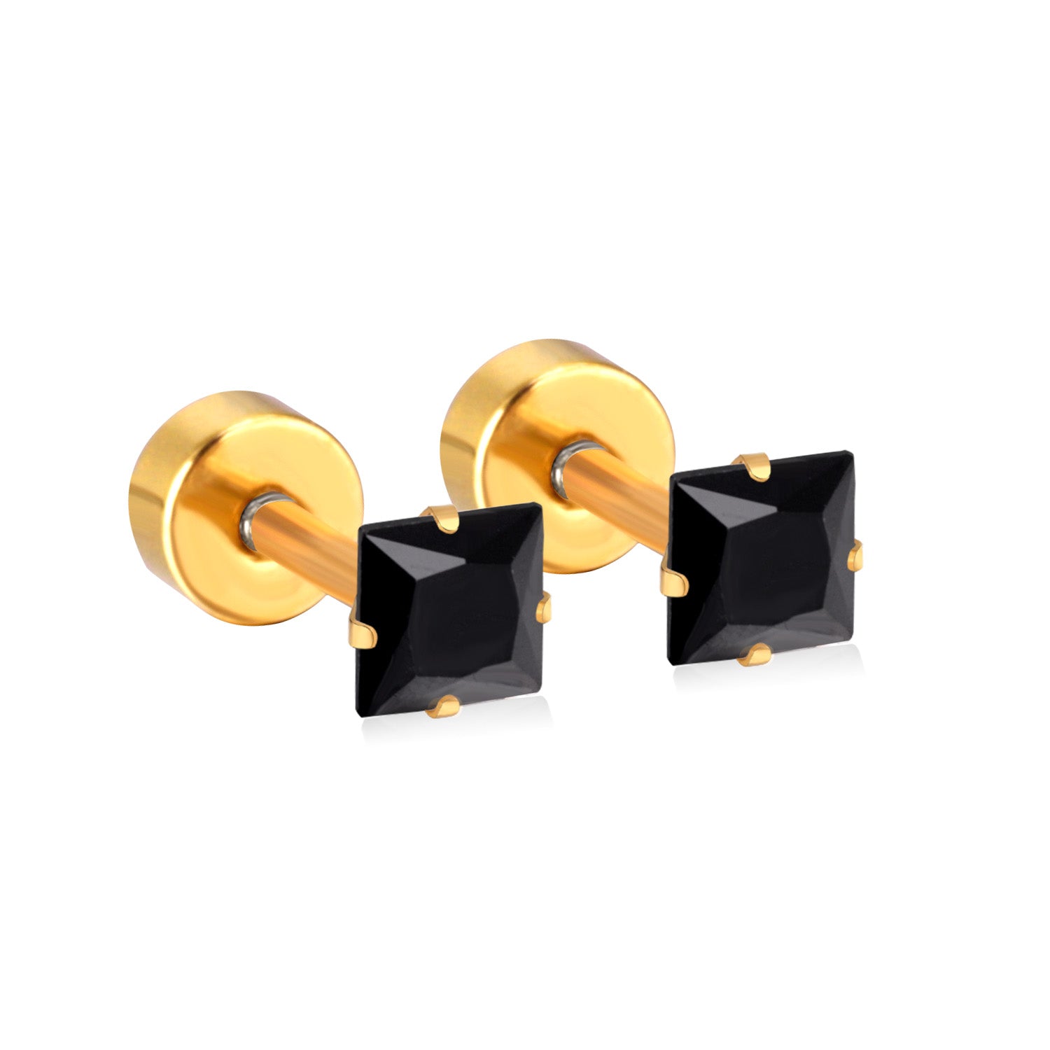 Square Bolt Stud Earring
