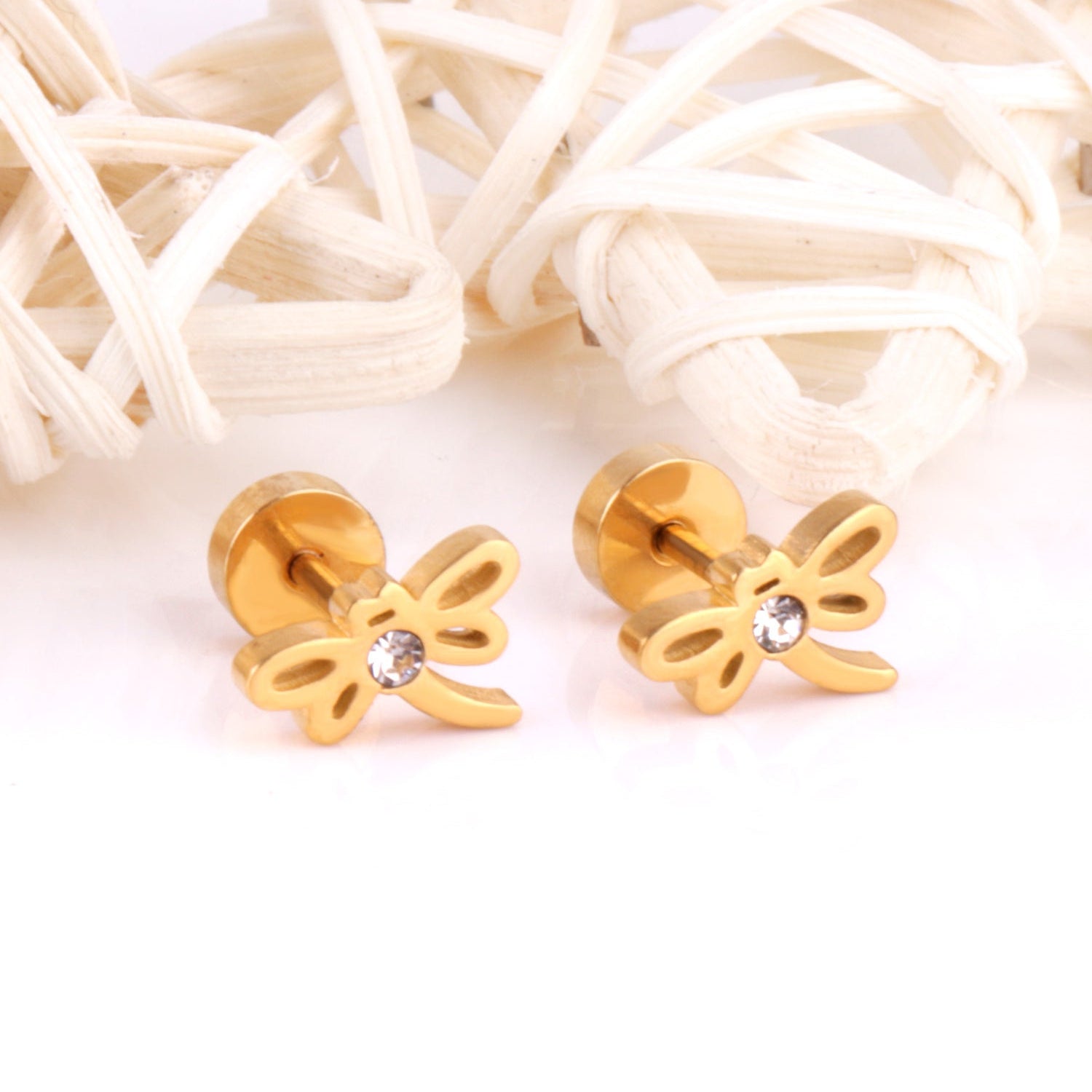Dragonfly Stud Earring