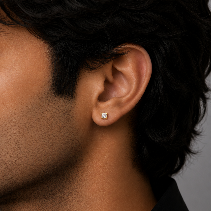 Icon Stud Earring - 4 MM