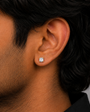 गोल्डन गोल स्टड इयररिंग - 4 MM