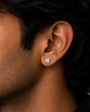 गोल्डन गोल स्टड इयररिंग - 4 MM