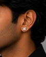 गोल्डन गोल स्टड इयररिंग - 4 MM