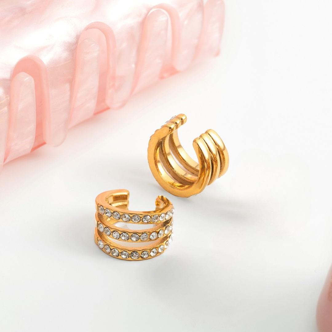 Lustre Stack Ear Cuff Earring