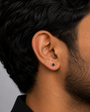 Midnight Bolt Stud Earring - 4 MM - S