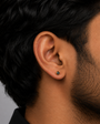Midnight Bolt Stud Earring   - 4 MM