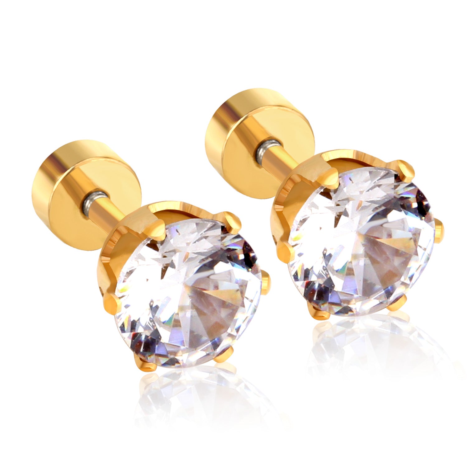 Diamond Stud Earring - 7 MM