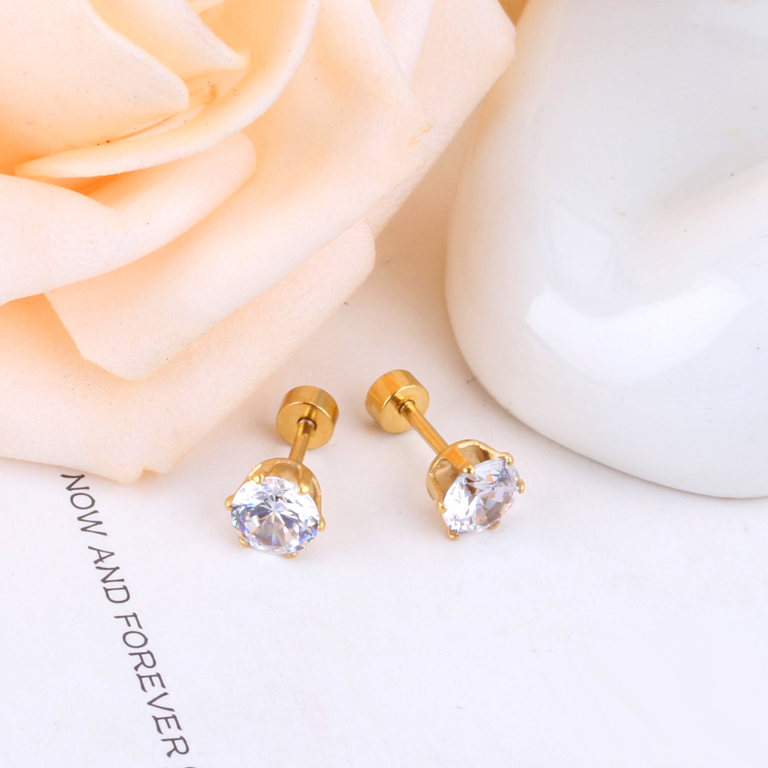 Diamond Stud Earring - 5 MM