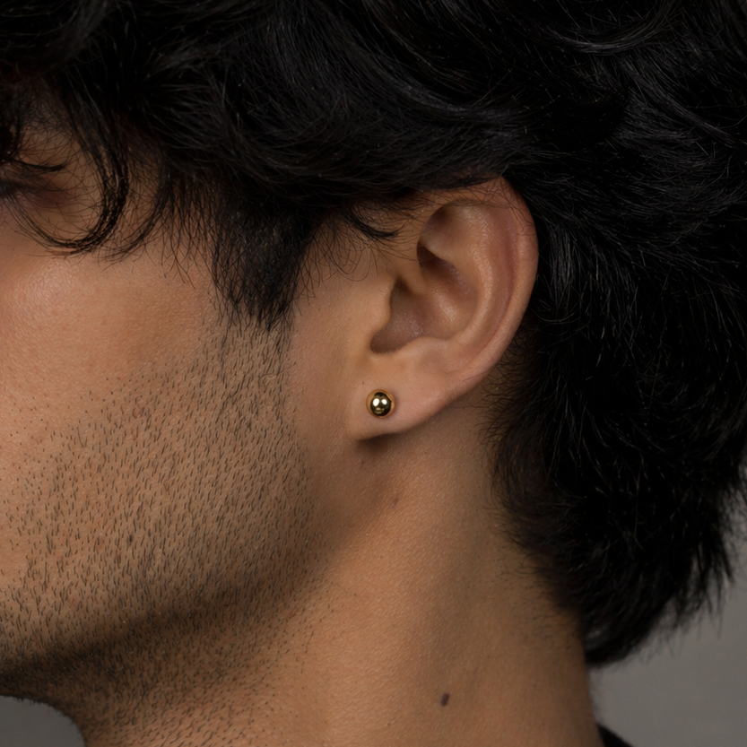 Orb Pin Earring - 6 MM