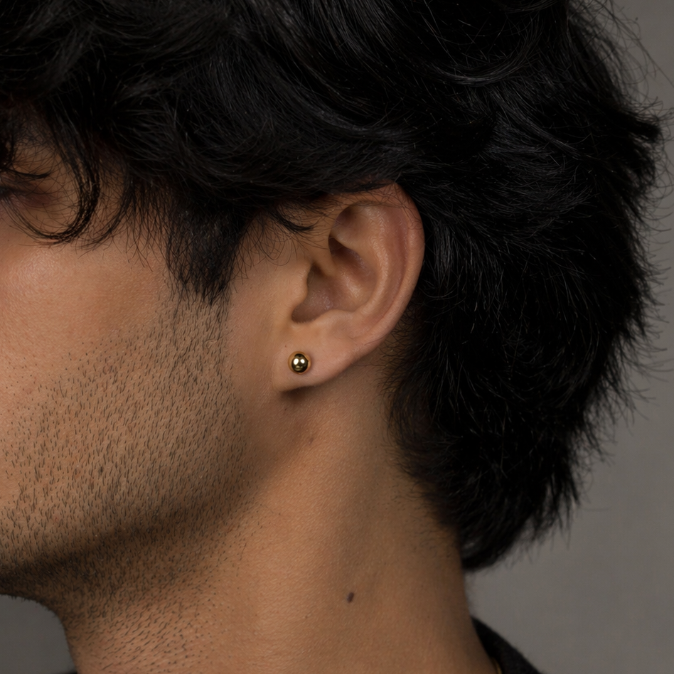 Orb Pin Earring - 6 MM