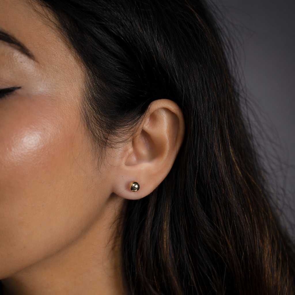 Orb Pin Earring - 6 MM