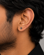Orb Eye Stud Earring - Silver