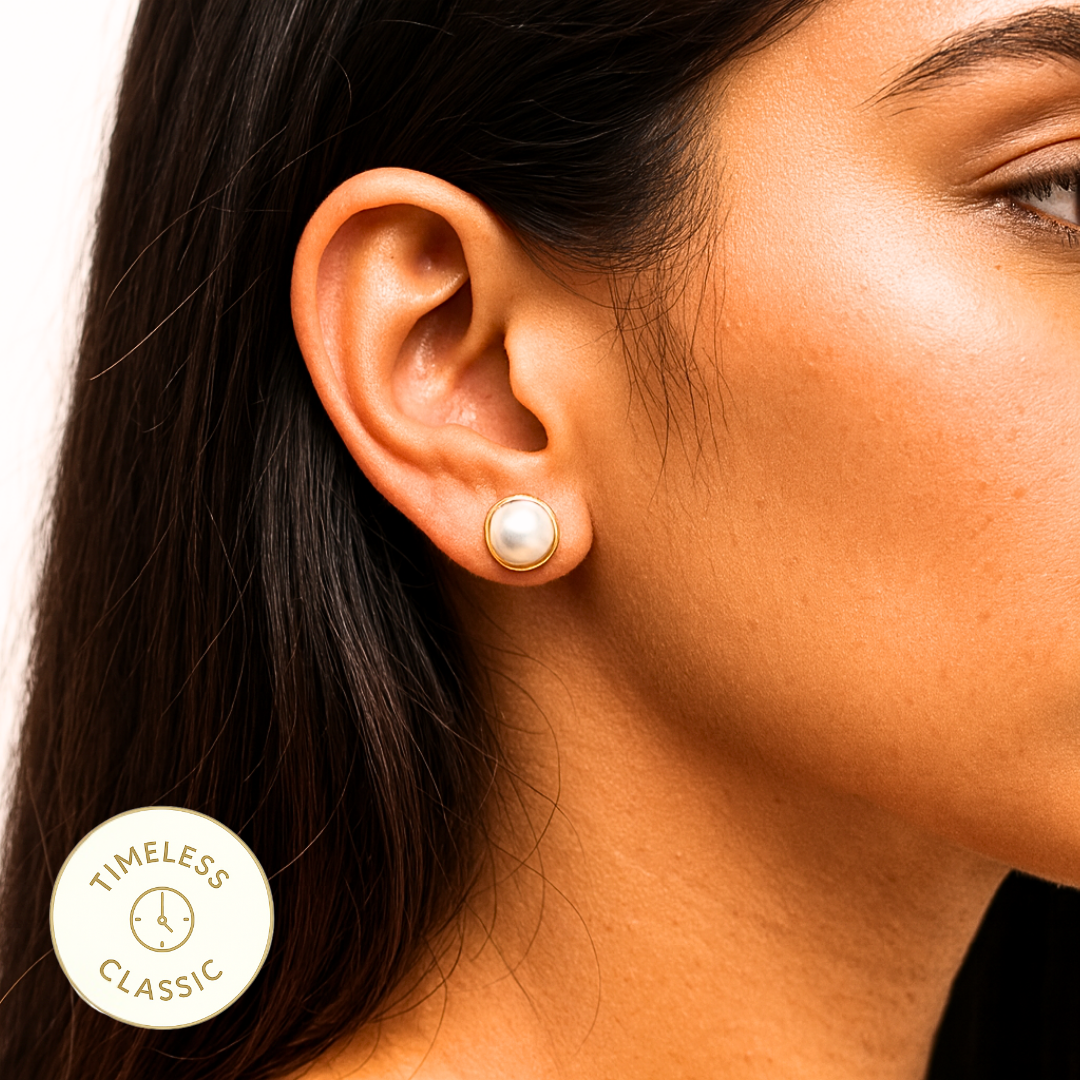 Pearl Lumina Stud Earring - 10 MM