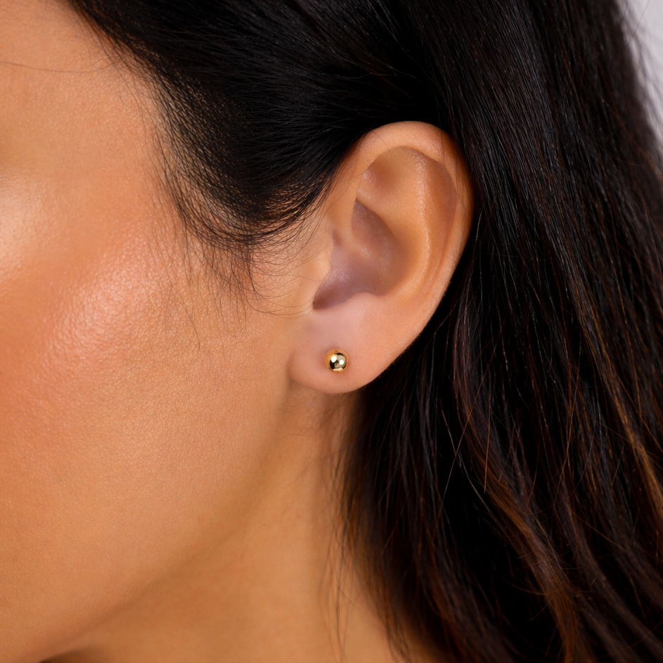 Orb Pin Earring -5 MM