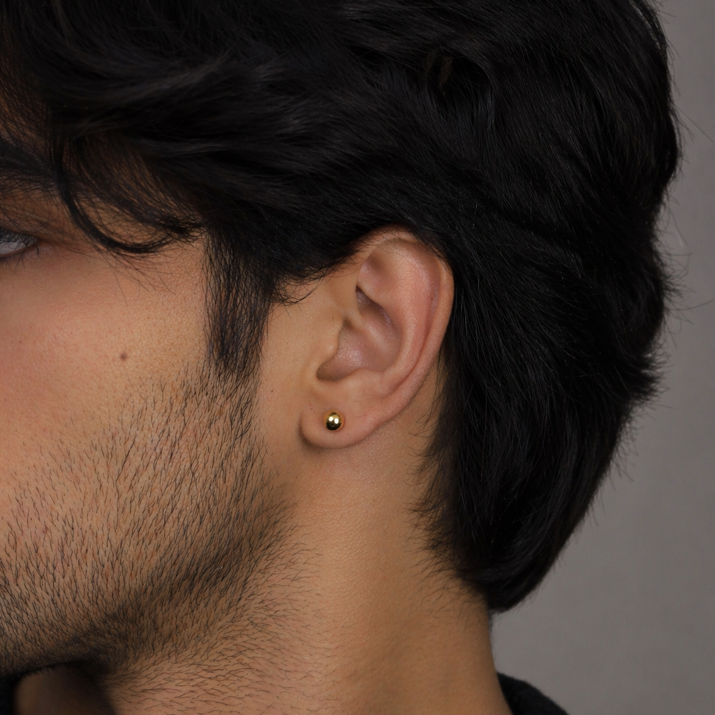 Orb Pin Earring -5 MM