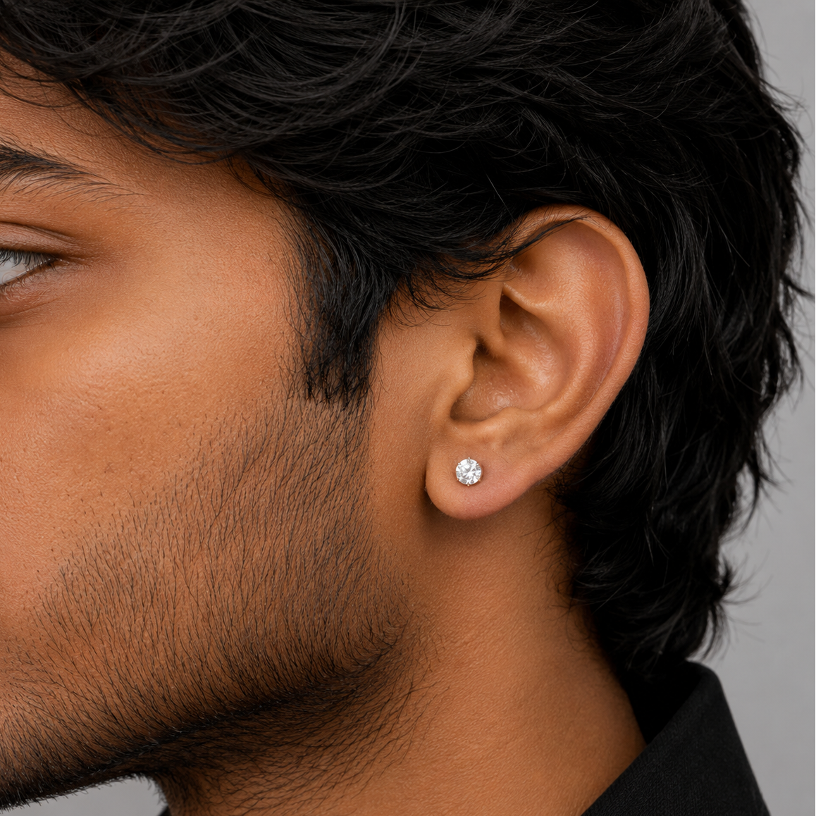 Solitaire Stud Earring - 5 MM