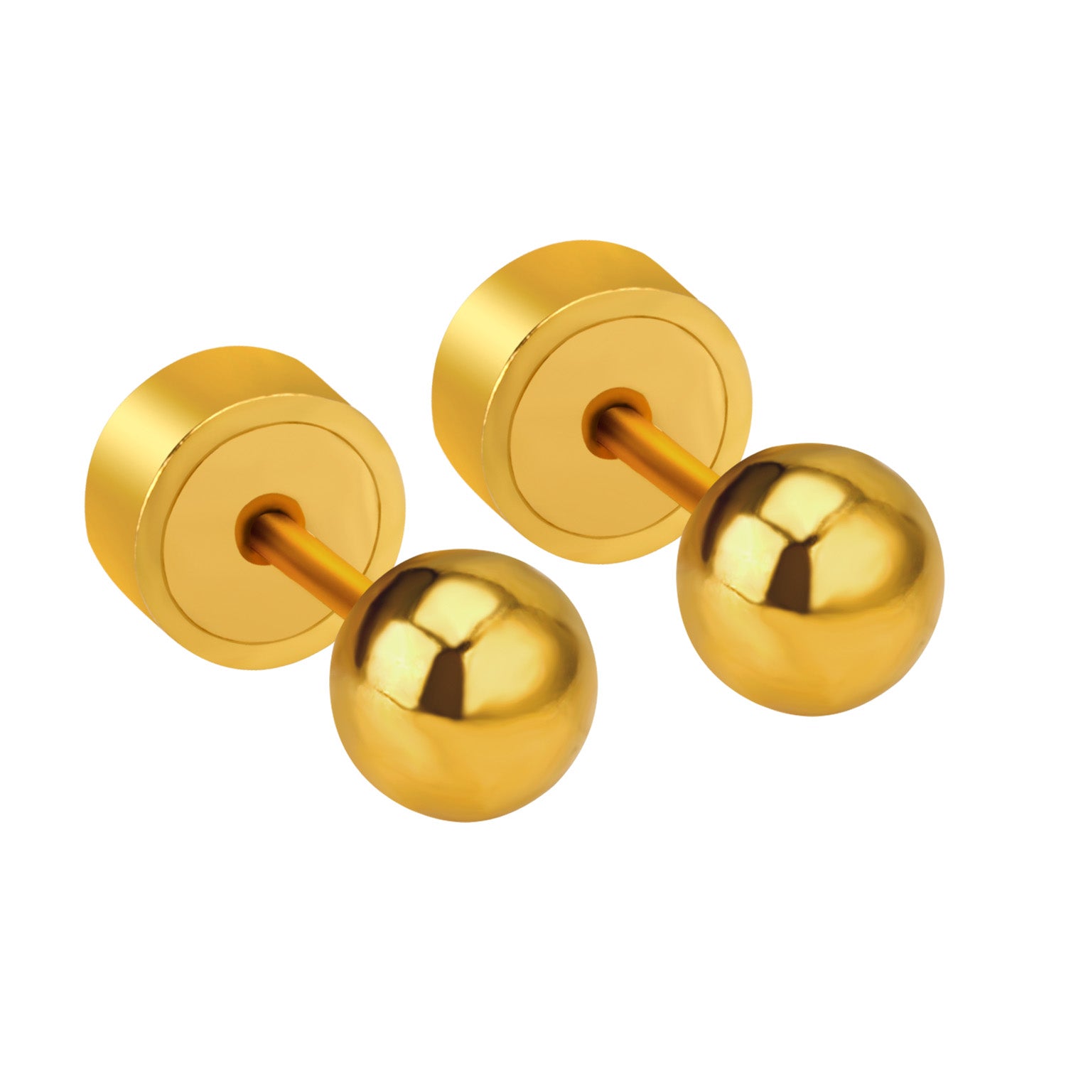 Orb Pin Earring - 3 MM - Flat Back
