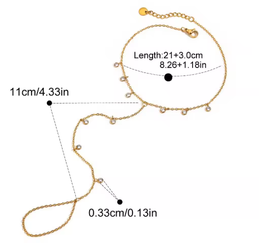 Ira Diamond Chain Anklet