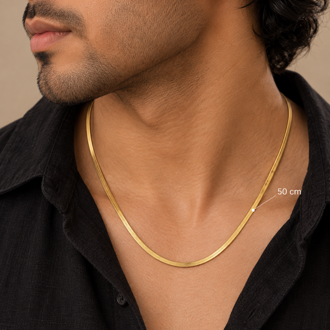 Snake 3mm Chain - Gold