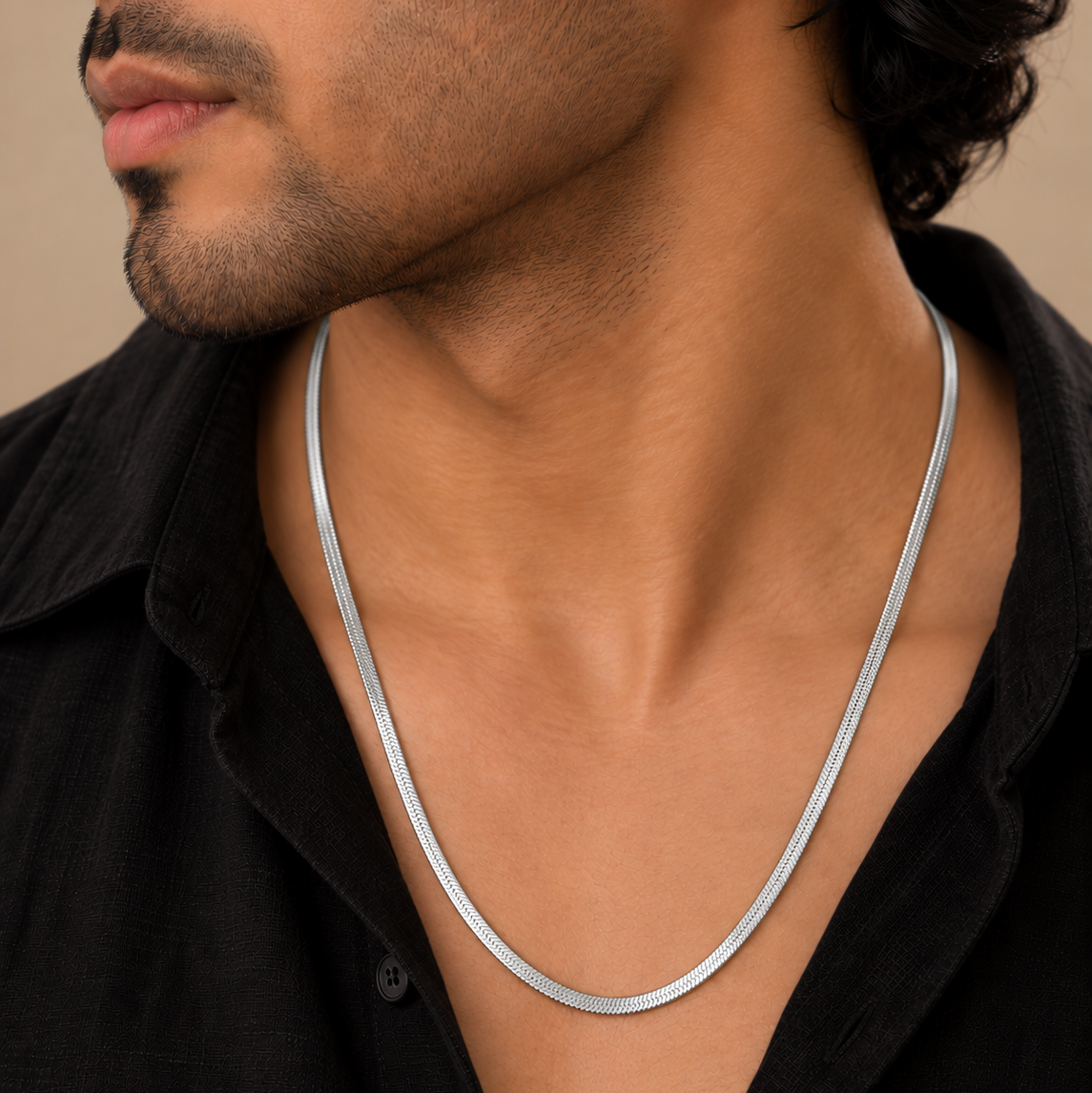 Snake 3mm Chain - Silver
