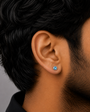 Blue Bolt Stud Earring - 5 MM - S