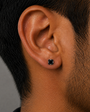 Square Bolt Stud Earring - Silver