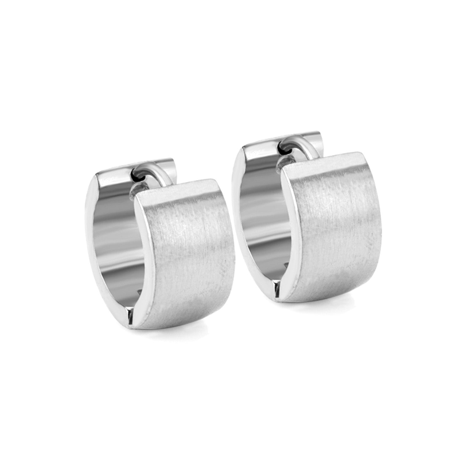 मोटी हूप बालियां - चांदी