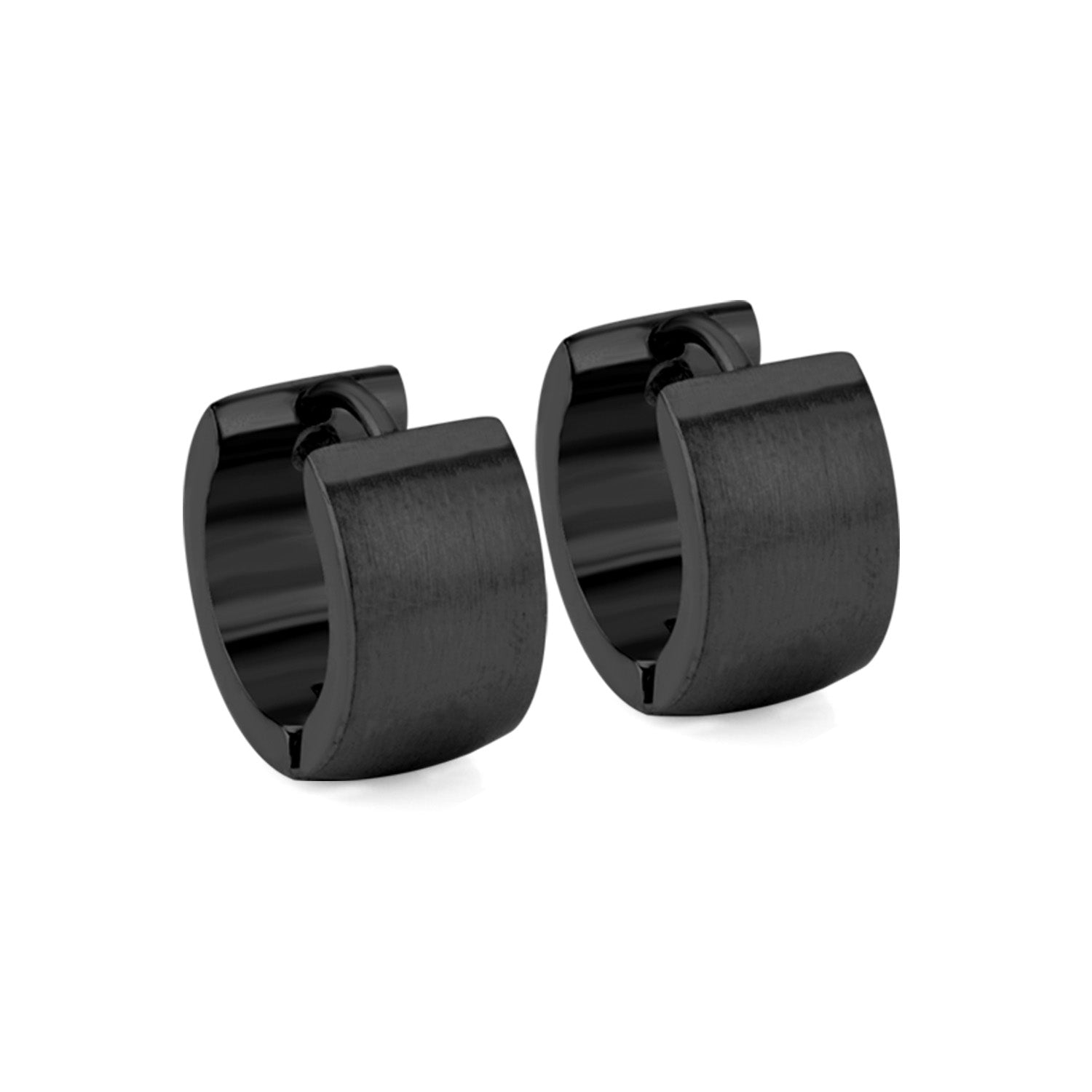 Matt Hoop Earring - Black