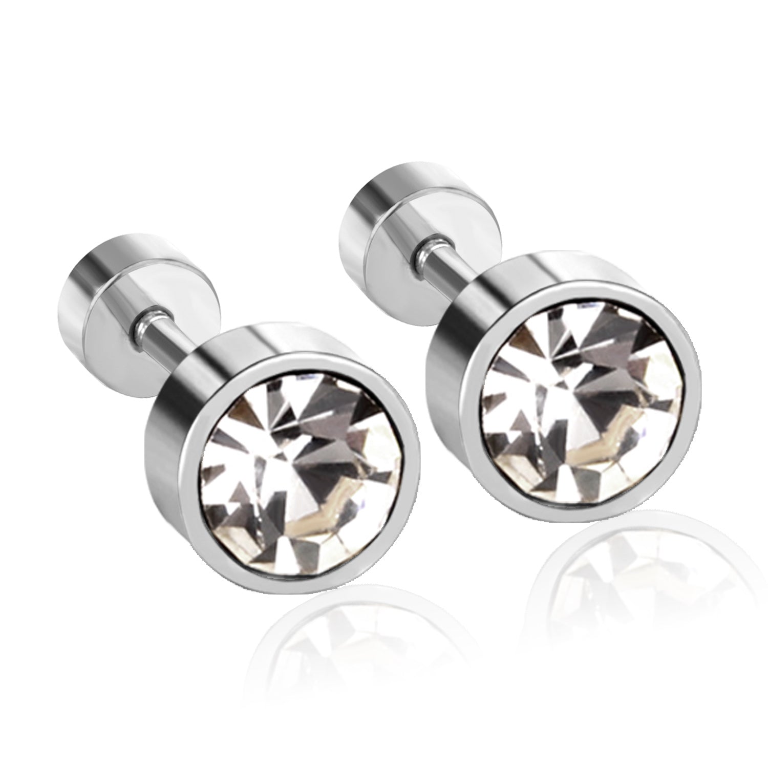 Spark Bolt Stud Earring - 5 MM - S