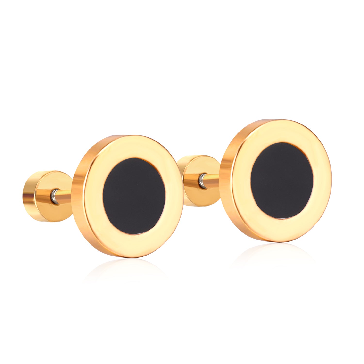 Golden Bolt Stud Earring